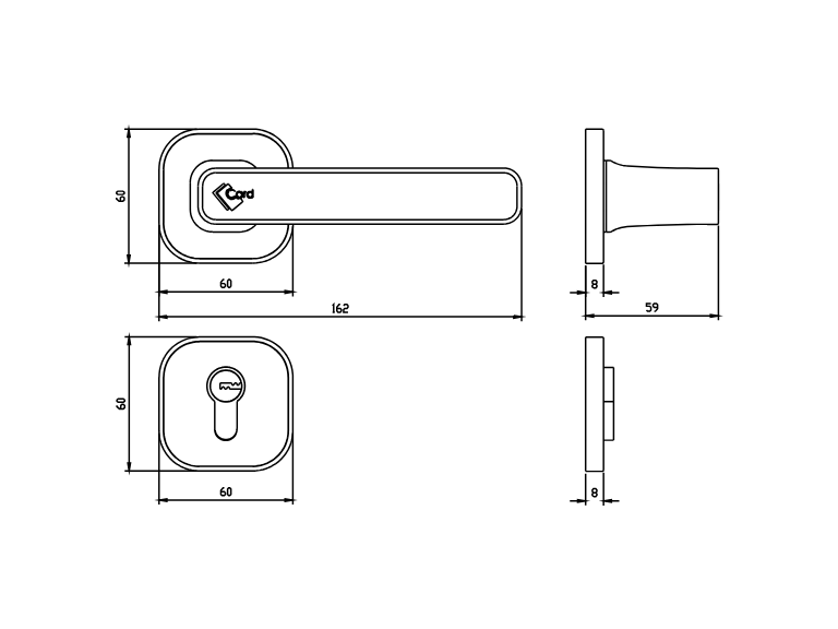 Lockit-Lever dimensions and layout